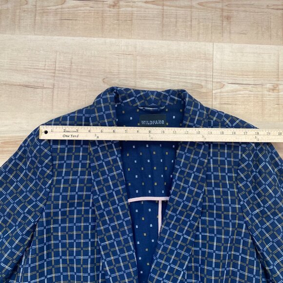 Wildfang Check Print Suit Set Essential Trouser & Essential Tux Blazer Size 26W - Picture 7 of 16